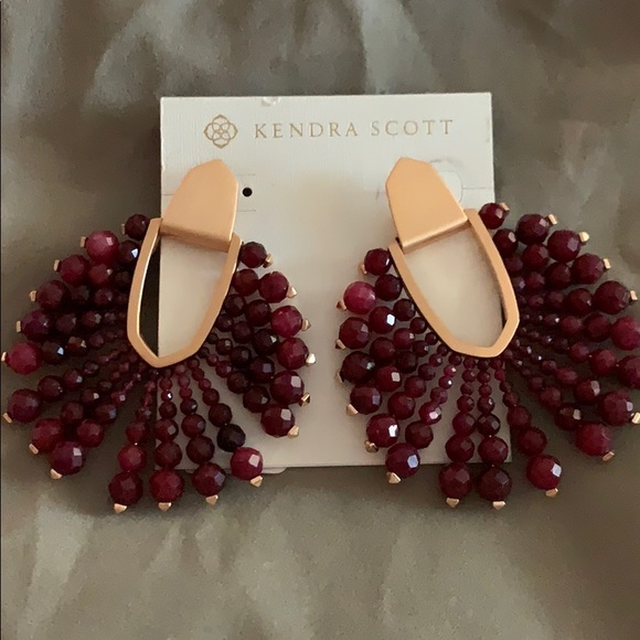 Kendra Scott Diane beaded rose gold earrin… - Picture 5 of 6